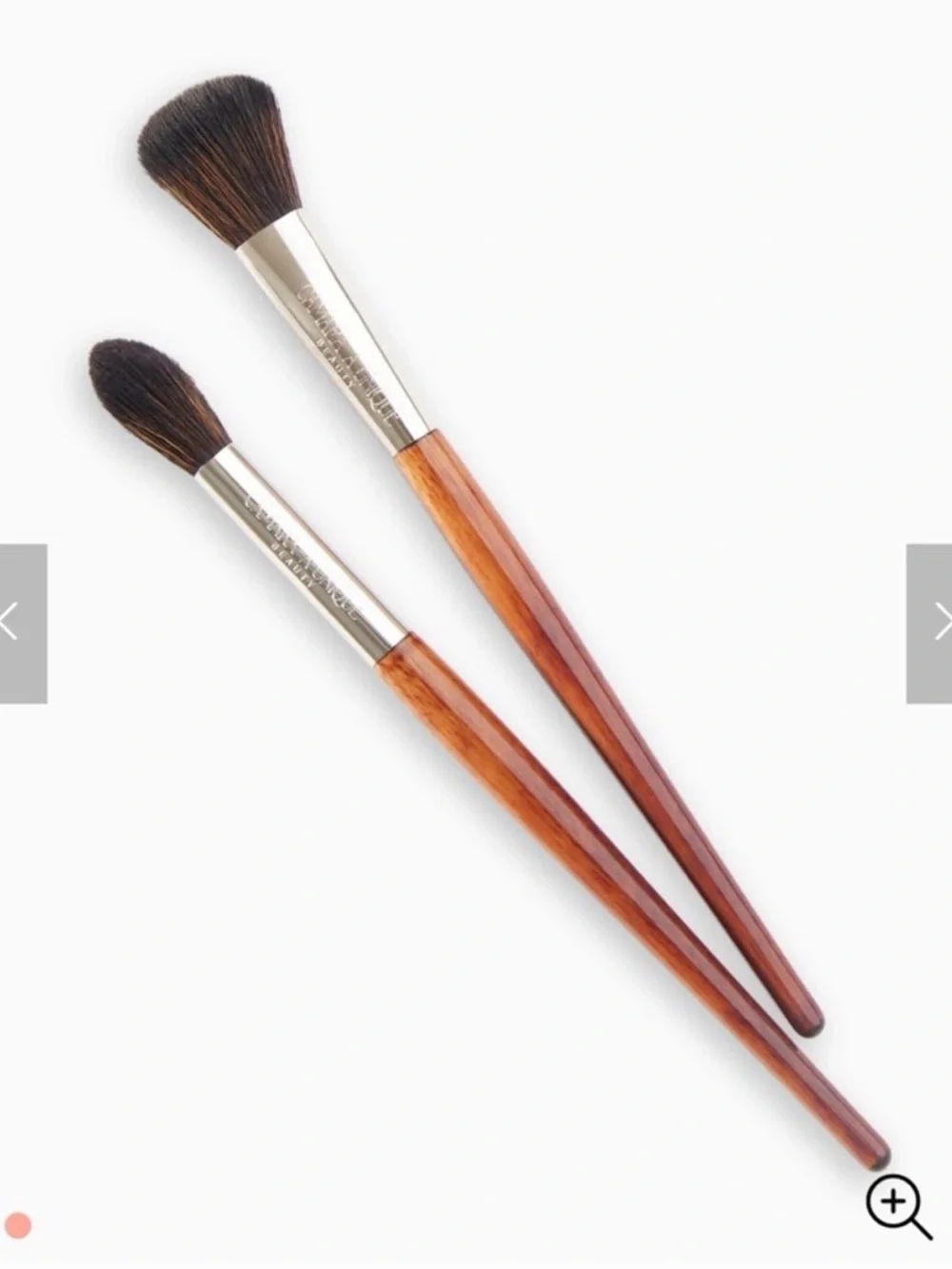 Pink Makeup Brush carrier and 2 makeup brushes